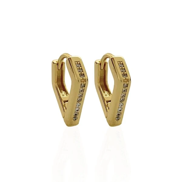 Argola Click Diamante Zircõnia
