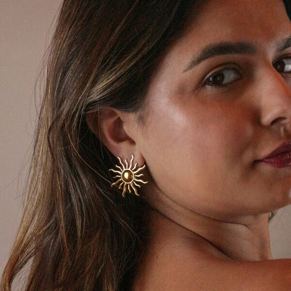 Brinco Aço Sol