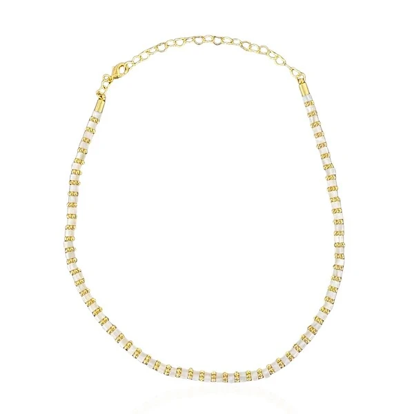 Choker Canutilho Madrepérola Com Ouro