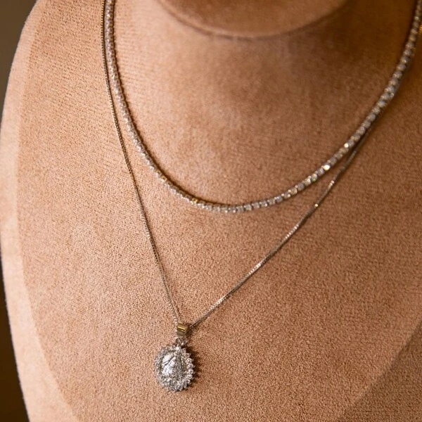 Colar Mandala Cravejado Nossa Senhora Aparecida