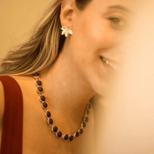 Brinco Placa 4 Petalas