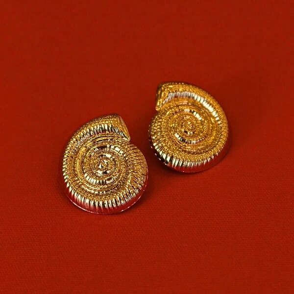 Brinco Caracol Craquelado