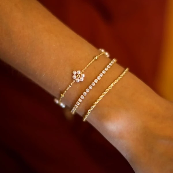 Pulseira Riviera Média Cristal