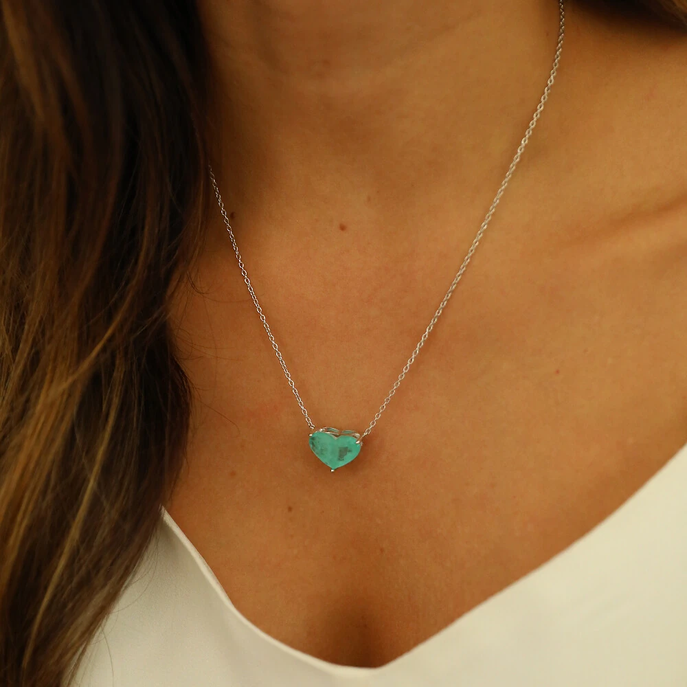 FotoColar Prata 925 Coração Fusion 15 mm Colombiana