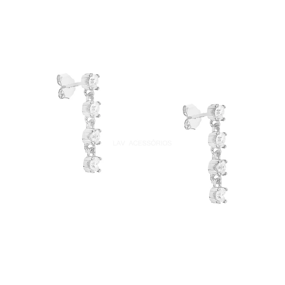 FotoBrinco Slim 4 Pontos de Luz Cristal Rodio