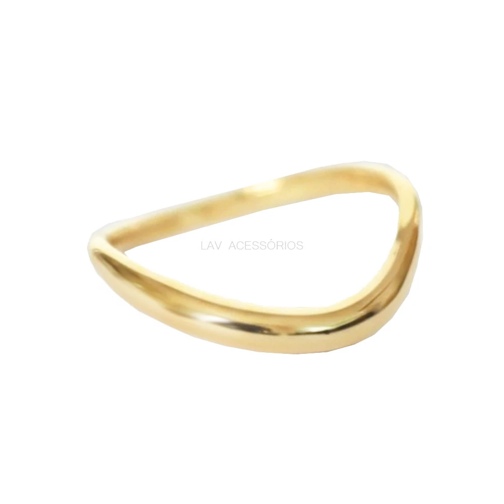 FotoAnel Wave Slim Liso Ouro