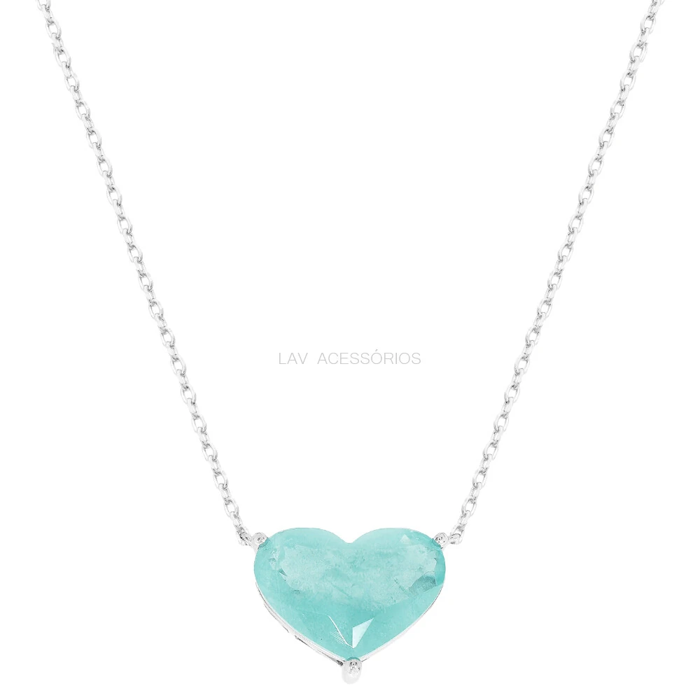 FotoColar Prata 925 Coração Fusion 15 mm Colombiana