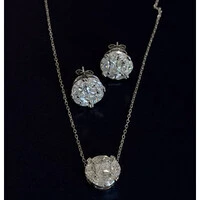 Brinco Prata 925 Ilusion Classic Moissanite 10 mm