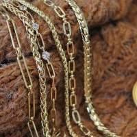 Colar Cordão Entrelaçado Ouro