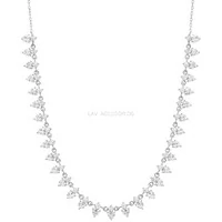 Colar Prata 925 Shine Gotinhas Ilusion Cristal