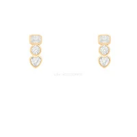 Brinco Prata 925 Formas Inglesa Ouro