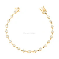 Pulseira Prata 925 Fio Faca Cravação Inglesa Corações