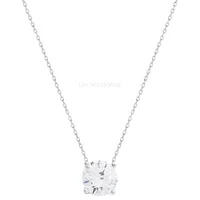 Colar Prata 925 Ponto de Luz Moissanite 10 mm
