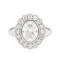 Anel Prata 925 Dedinho Vintage Kate Moissanite