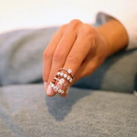 Anel Prata 925 Solitário Moissanite 5 mm 6 Garras