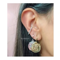 Piercing Ear Hook Prata (Unitário)