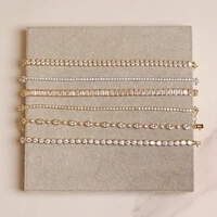 Pulseira Prata 925 Riviera Oval Cravação Inglesa Ouro