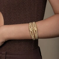 Bracelete Nó Texturizado Ouro