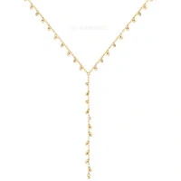 Colar Prata 925 Gravatinha Mini Medalhas Shine Ouro