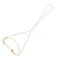Pulseira de Mão Prata 925 Slim Detalhe 3 Moissanites
