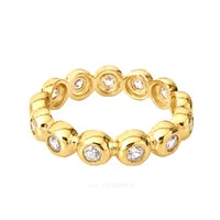 Anel Bubble Cristal Ouro