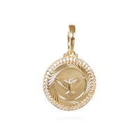 Pingente Medalha Redonda Espírito Santo