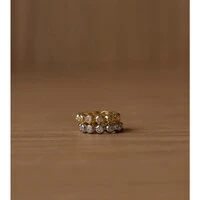 Anel Bubble Cristal Ouro