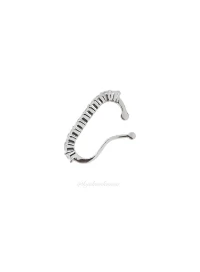 Piercing Ear Hook Prata (Unitário)