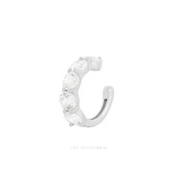 Piercing Fake Prata 925 Cravejado 4 mm