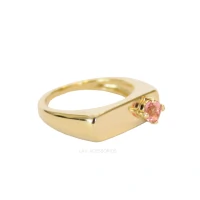Anel Plaquet Shine Slim - Rosa