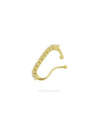 Piercing Ear Hook Ouro (Unitário)