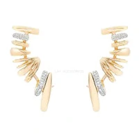 Brinco Prata 925 Ear Cuff Multi Argolas Ouro