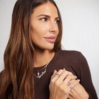 Colar Prata 925 Personalizado Nome Moissanite