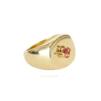 Anel Dedinho Plaquet Shine Bold - Rosa