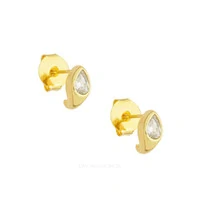 Brinco Hold Gotinha Cristal Ouro