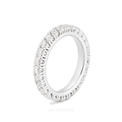 Foto Anel Prata 925 Dedinho High Moissanite