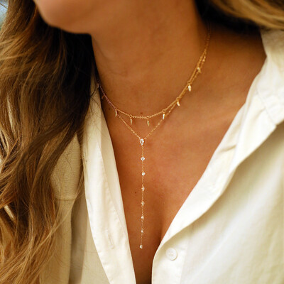 FotoColar Prata 925 Shine Pins Gotinhas Penduradas Ouro