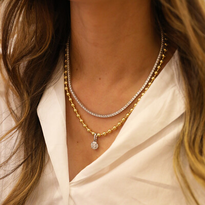 FotoColar Trend Bolinhas 4mm Ouro