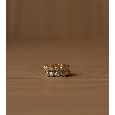 FotoAnel Bubble Cristal Ouro