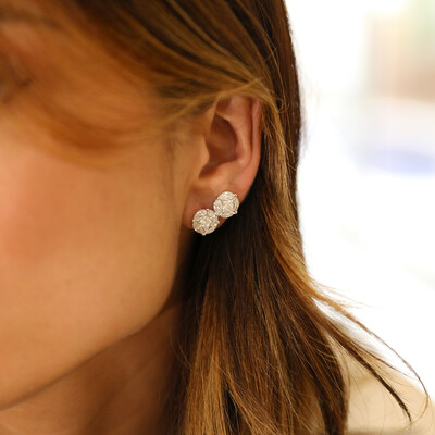 FotoBrinco Prata 925 Ponto Ilusion Moissanite 9,5 mm