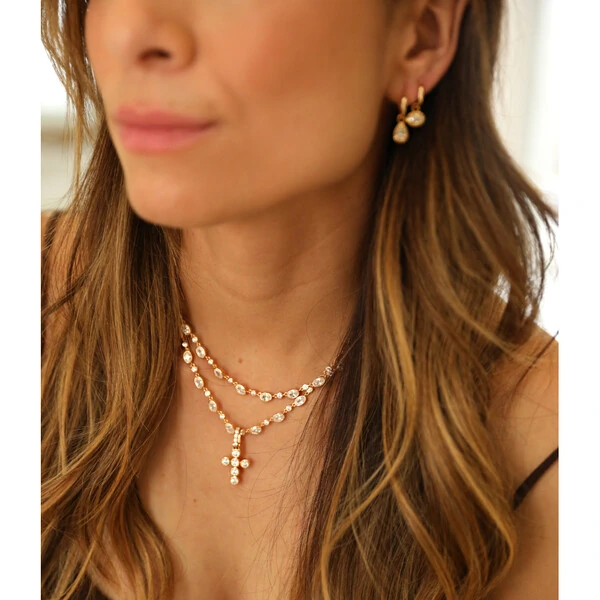 Colar Prata 925 Riviera Inglesa Bianca Shine Ouro