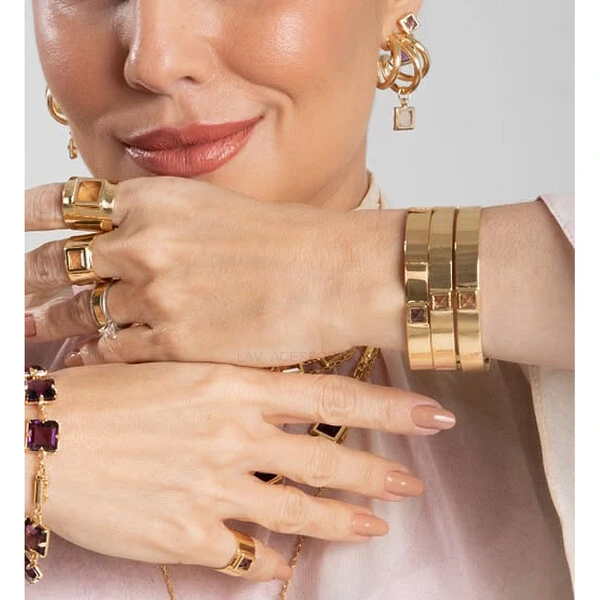 Bracelete Fino Essence Nadia Gimenes - Ametista
