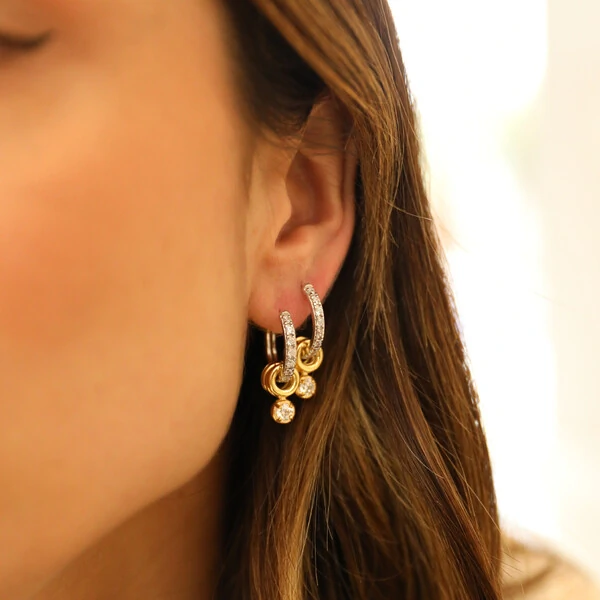 Argola Cravejada Mix and Match Elinhos