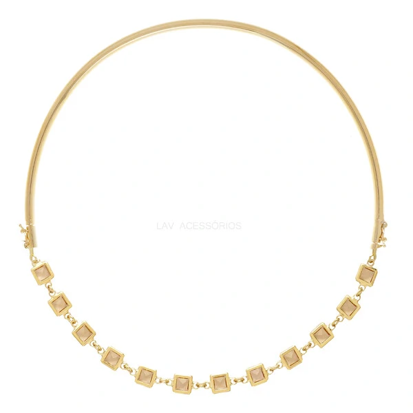 Colar Choker 2 em 1 Íris Nadia Gimenes - Topázio