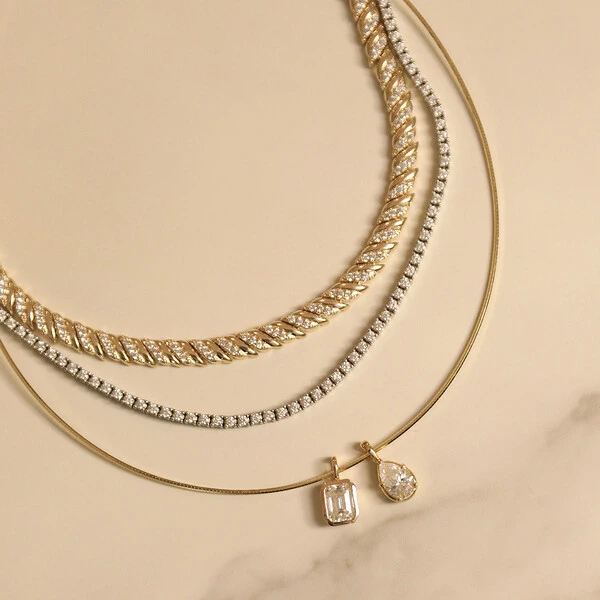 Pingente Prata 925 Baguete 8x6 Moissanite Ouro