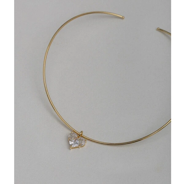 Colar Aro Trend Pingente Coração Ilusion Ouro