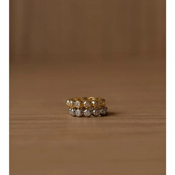 Anel Bubble Cristal Ouro