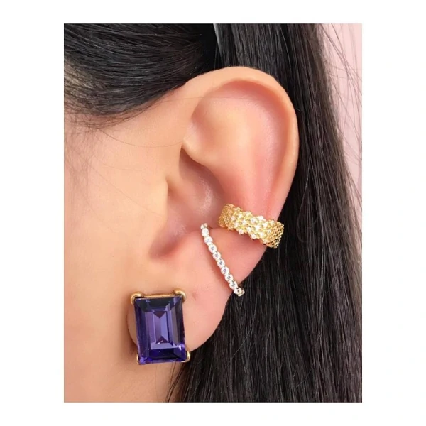 Piercing Ear Hook Ouro (Unitário)