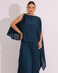 Capa Mil Formas Crepe Verde Escuro