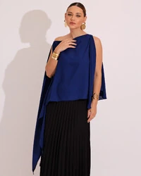 Capa Mil Formas Crepe Azul Marinho